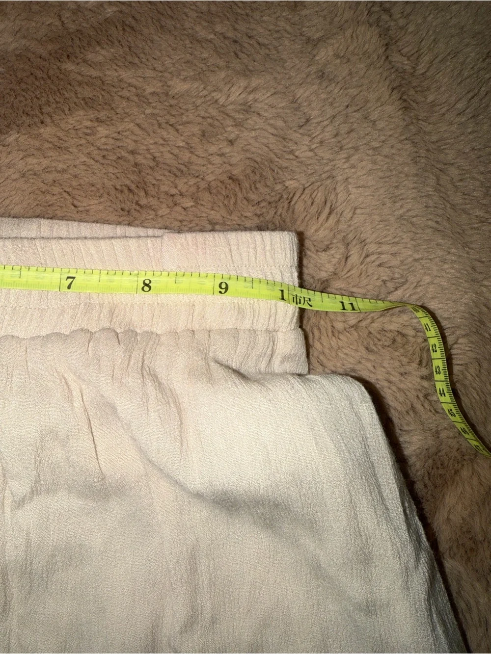 Tiered Ruffle Maxi Skirt in Cream with Taupe Trim - Picture 5 of 5